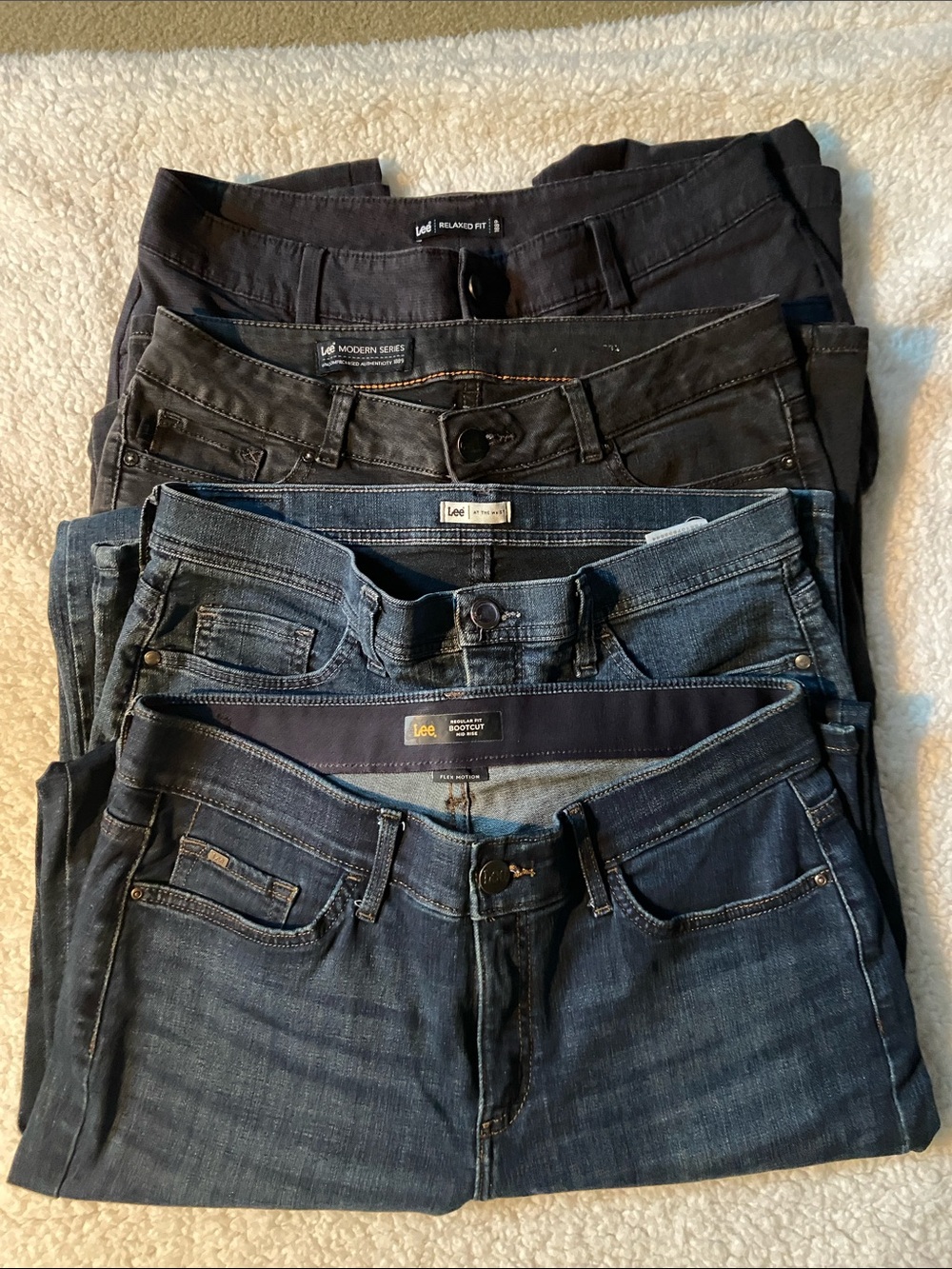 ***BUNDLE DEAL*** Lee Women's Jeans 4 Pairs Size 12